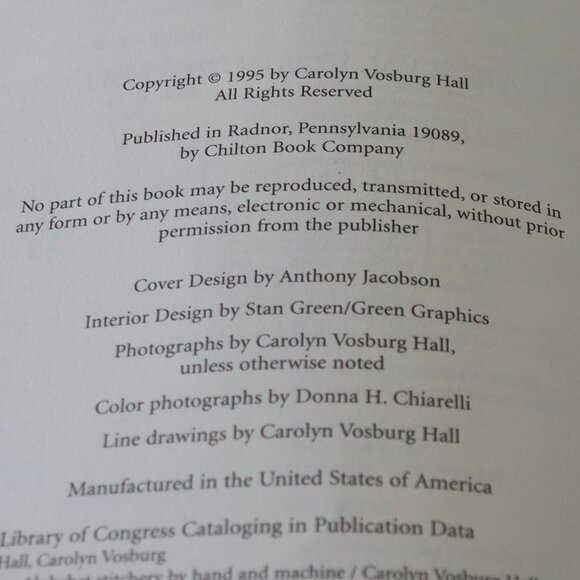 Alphabet Stitchery By Hand and Machine Soft Cover Book By Carolyn Vosburg Hall - Picture 5 of 5